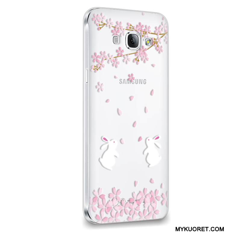 Kuori Samsung Galaxy A8 Suojaus Trendi Violetti, Kotelo Samsung Galaxy A8 Pehmeä Neste Puhelimen Kuoret Murtumaton