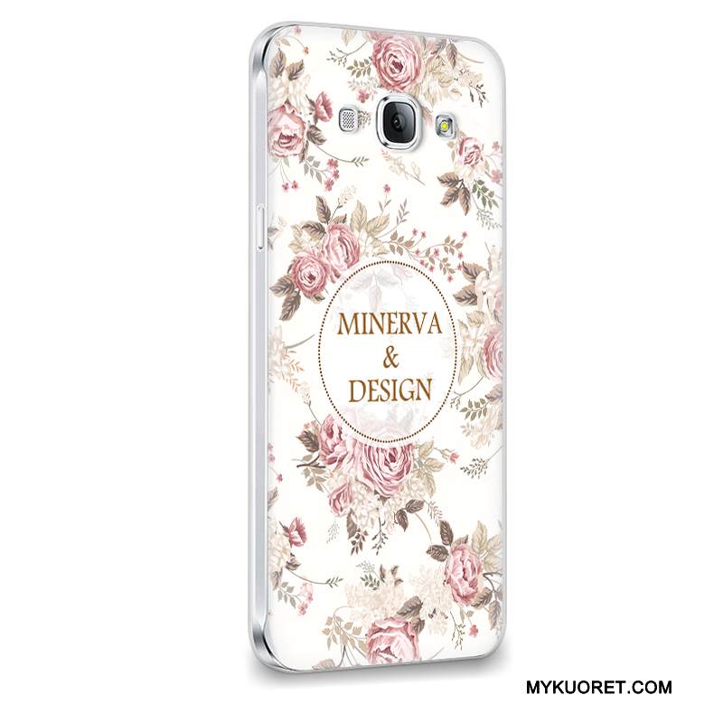 Kuori Samsung Galaxy A8 Suojaus Trendi Violetti, Kotelo Samsung Galaxy A8 Pehmeä Neste Puhelimen Kuoret Murtumaton