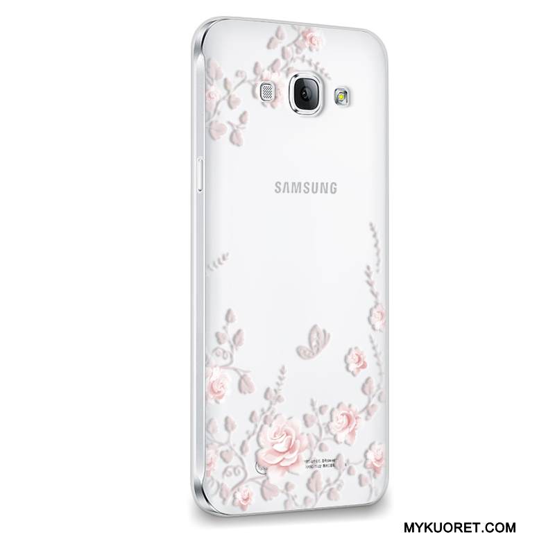 Kuori Samsung Galaxy A8 Suojaus Trendi Violetti, Kotelo Samsung Galaxy A8 Pehmeä Neste Puhelimen Kuoret Murtumaton