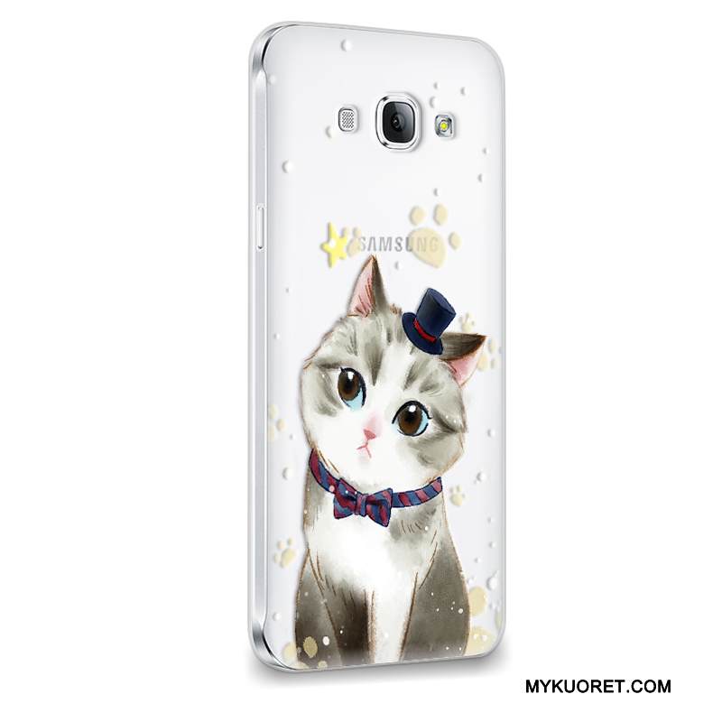 Kuori Samsung Galaxy A8 Suojaus Trendi Violetti, Kotelo Samsung Galaxy A8 Pehmeä Neste Puhelimen Kuoret Murtumaton