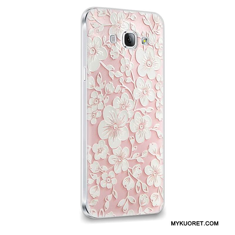 Kuori Samsung Galaxy A8 Suojaus Trendi Violetti, Kotelo Samsung Galaxy A8 Pehmeä Neste Puhelimen Kuoret Murtumaton