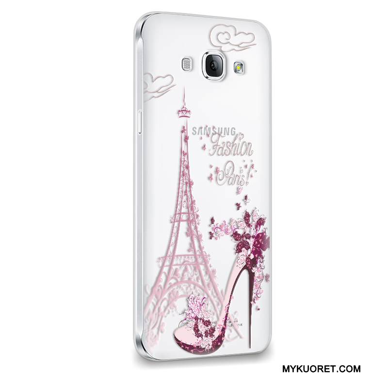 Kuori Samsung Galaxy A8 Suojaus Trendi Violetti, Kotelo Samsung Galaxy A8 Pehmeä Neste Puhelimen Kuoret Murtumaton