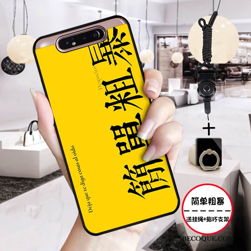 Kuori Samsung Galaxy A80 Laukut Persoonallisuus Julkkis, Kotelo Samsung Galaxy A80 Suojaus Puhelimen Kuoret Valkoinen