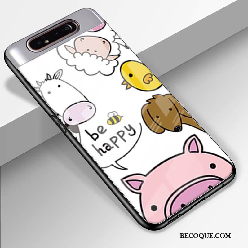 Kuori Samsung Galaxy A80 Pehmeä Neste Persoonallisuus Murtumaton, Kotelo Samsung Galaxy A80 Suojaus Puhelimen Kuoret Ihana