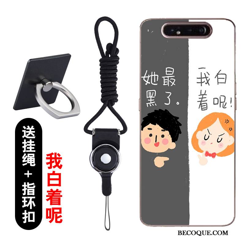 Kuori Samsung Galaxy A80 Sarjakuva Ohut Puhelimen Kuoret, Kotelo Samsung Galaxy A80 Pehmeä Neste Jauhe Trendi