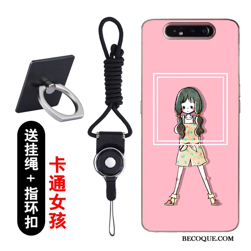 Kuori Samsung Galaxy A80 Sarjakuva Ohut Puhelimen Kuoret, Kotelo Samsung Galaxy A80 Pehmeä Neste Jauhe Trendi