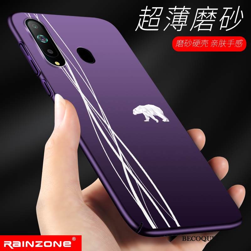 Kuori Samsung Galaxy A8s Laukut Persoonallisuus Sininen, Kotelo Samsung Galaxy A8s Suojaus Puhelimen Kuoret Pesty Suede