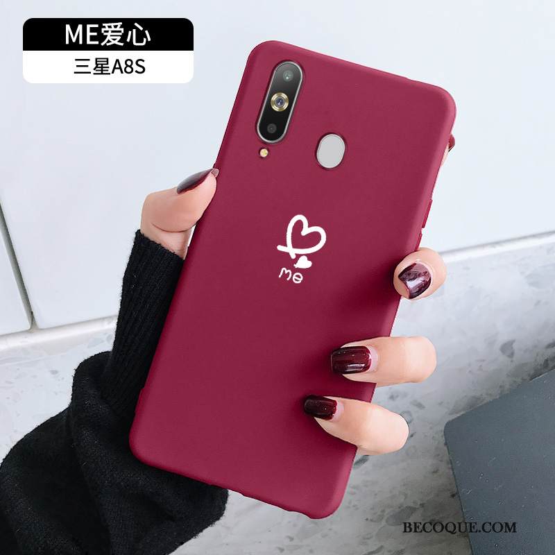 Kuori Samsung Galaxy A8s Laukut Rakkaus Murtumaton, Kotelo Samsung Galaxy A8s Kuoret Ultra Yksinkertainen