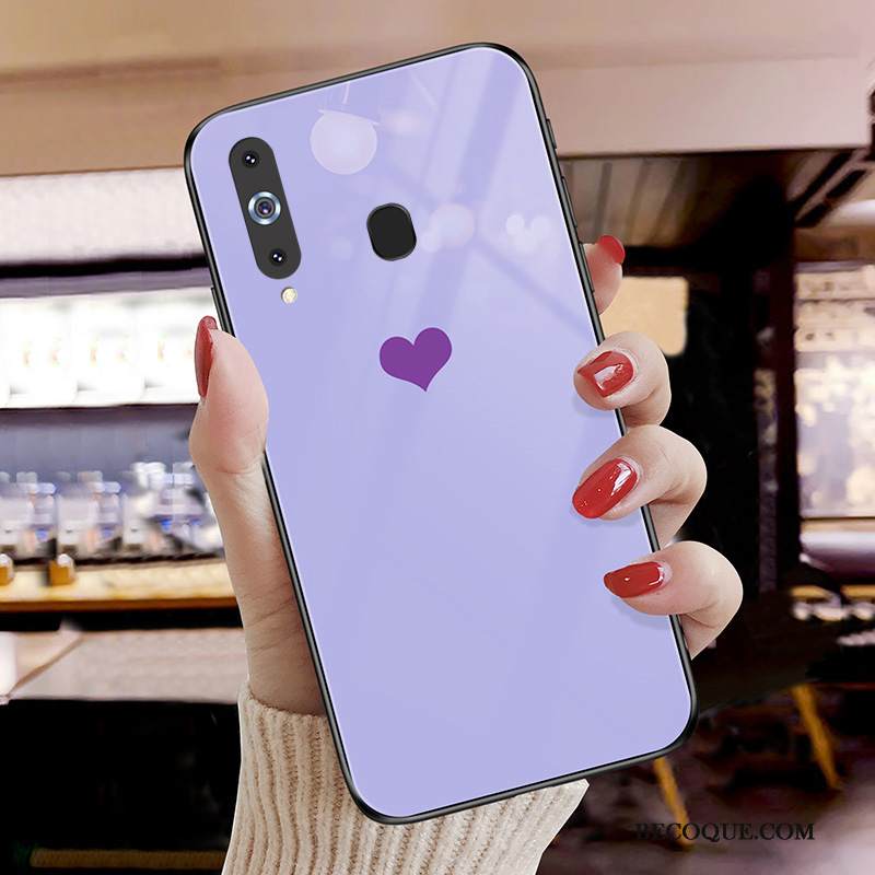 Kuori Samsung Galaxy A8s Laukut Trendi Violetti, Kotelo Samsung Galaxy A8s Suojaus Rakkaus Unelma
