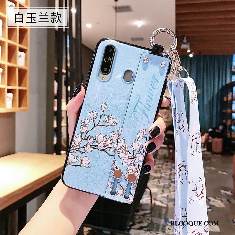 Kuori Samsung Galaxy A8s Luova Ripustettava Kaula Puhelimen Kuoret, Kotelo Samsung Galaxy A8s Pehmeä Neste Murtumaton Net Red