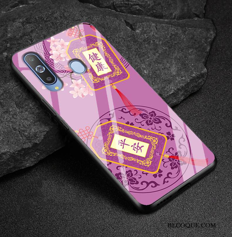 Kuori Samsung Galaxy A8s Sarjakuva Yksinkertainen Jauhe, Kotelo Samsung Galaxy A8s Suojaus Puhelimen Kuoret Ihana