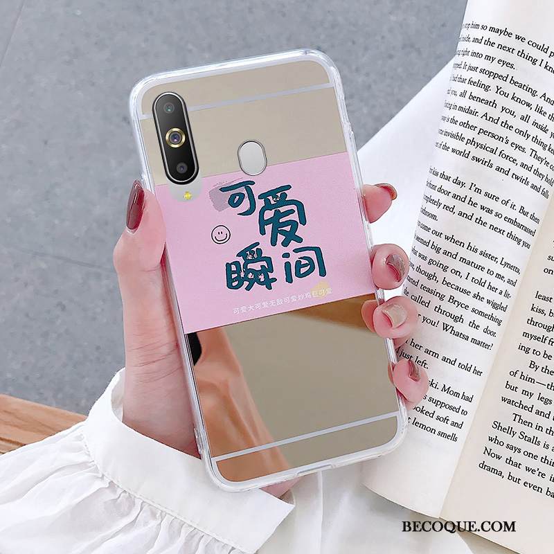 Kuori Samsung Galaxy A8s Silikoni Hopea Puhelimen Kuoret, Kotelo Samsung Galaxy A8s Pehmeä Neste Peili