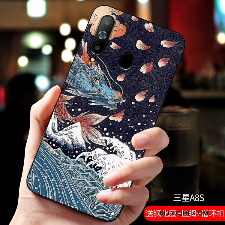 Kuori Samsung Galaxy A8s Silikoni Pesty Suede Persoonallisuus, Kotelo Samsung Galaxy A8s Pehmeä Neste Puhelimen Kuoret Uusi