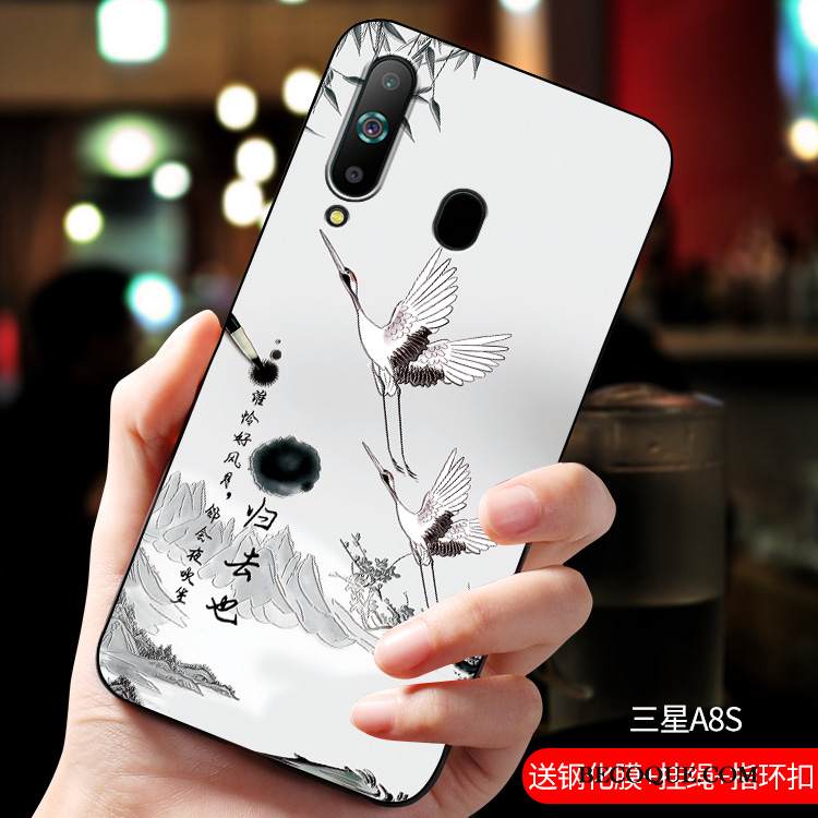 Kuori Samsung Galaxy A8s Silikoni Pesty Suede Persoonallisuus, Kotelo Samsung Galaxy A8s Pehmeä Neste Puhelimen Kuoret Uusi