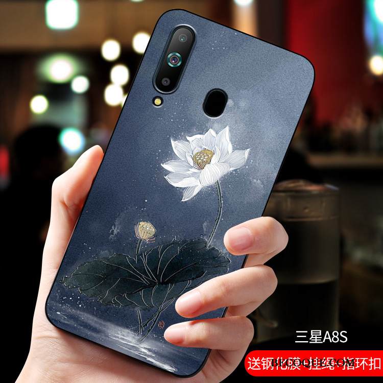 Kuori Samsung Galaxy A8s Silikoni Pesty Suede Persoonallisuus, Kotelo Samsung Galaxy A8s Pehmeä Neste Puhelimen Kuoret Uusi