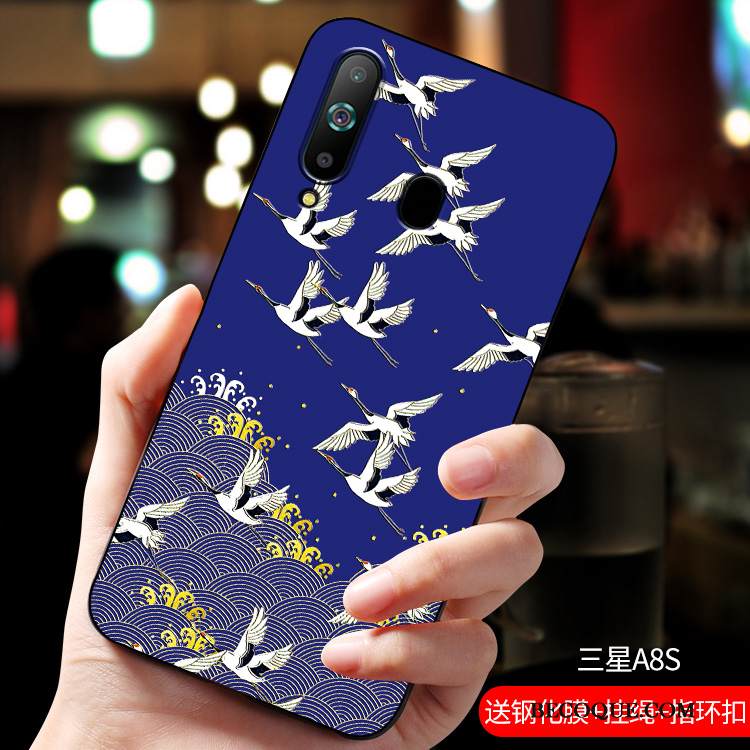 Kuori Samsung Galaxy A8s Silikoni Pesty Suede Persoonallisuus, Kotelo Samsung Galaxy A8s Pehmeä Neste Puhelimen Kuoret Uusi