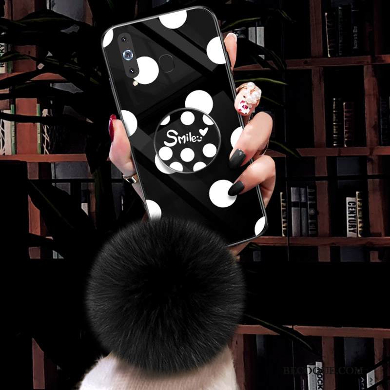 Kuori Samsung Galaxy A8s Silikoni Valkoinen Uhkea, Kotelo Samsung Galaxy A8s Vuosikerta Puhelimen Kuoret Lasi