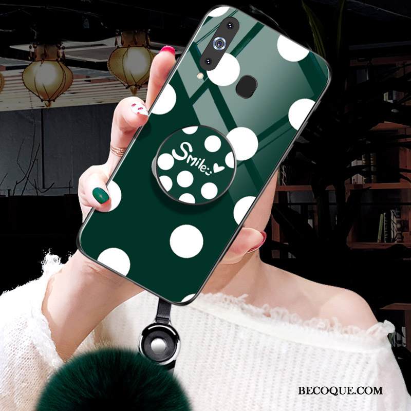 Kuori Samsung Galaxy A8s Silikoni Valkoinen Uhkea, Kotelo Samsung Galaxy A8s Vuosikerta Puhelimen Kuoret Lasi