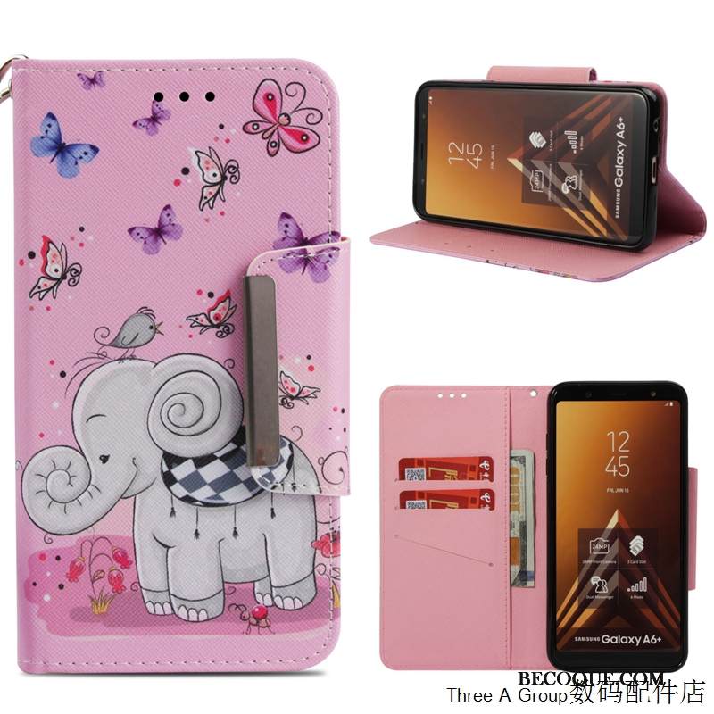 Kuori Samsung Galaxy A9 2018 Nahka Puhelimen Kuoret Persoonallisuus, Kotelo Samsung Galaxy A9 2018 Kuoret Murtumaton Ripustettavat Koristeet