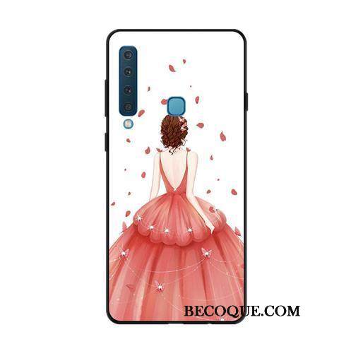 Kuori Samsung Galaxy A9 2018 Pehmeä Neste Sininen Pesty Suede, Kotelo Samsung Galaxy A9 2018 Suojaus Murtumaton Sideharso