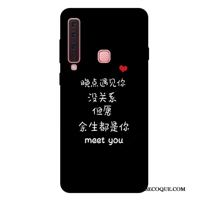 Kuori Samsung Galaxy A9 2018 Silikoni Rakastunut Valkoinen, Kotelo Samsung Galaxy A9 2018 Laukut Murtumaton Puhelimen Kuoret