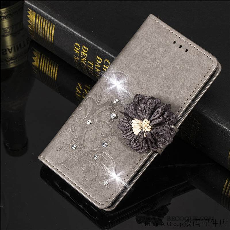 Kuori Samsung Galaxy A9 2018 Strassi Trendi Puhelimen Kuoret, Kotelo Samsung Galaxy A9 2018 Nahka Violetti