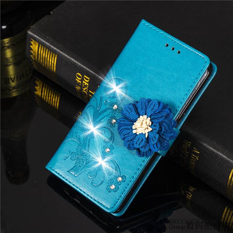 Kuori Samsung Galaxy A9 2018 Strassi Trendi Puhelimen Kuoret, Kotelo Samsung Galaxy A9 2018 Nahka Violetti