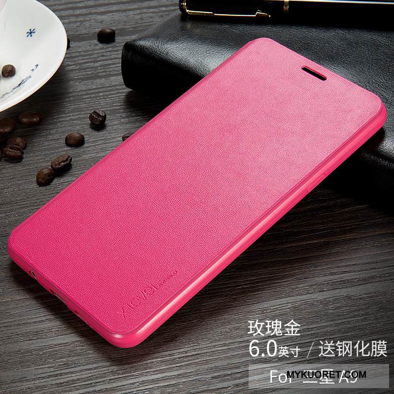 Kuori Samsung Galaxy A9 Laukut Korkea Puhelimen Kuoret, Kotelo Samsung Galaxy A9 Nahka Ultra Ohut