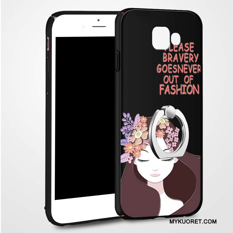 Kuori Samsung Galaxy A9 Laukut Murtumaton Pesty Suede, Kotelo Samsung Galaxy A9 Suojaus Kova Puhelimen Kuoret