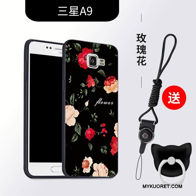 Kuori Samsung Galaxy A9 Laukut Murtumaton Puhelimen Kuoret, Kotelo Samsung Galaxy A9 Suojaus Pesty Suede