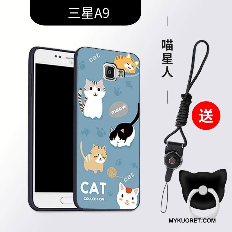 Kuori Samsung Galaxy A9 Laukut Murtumaton Puhelimen Kuoret, Kotelo Samsung Galaxy A9 Suojaus Pesty Suede