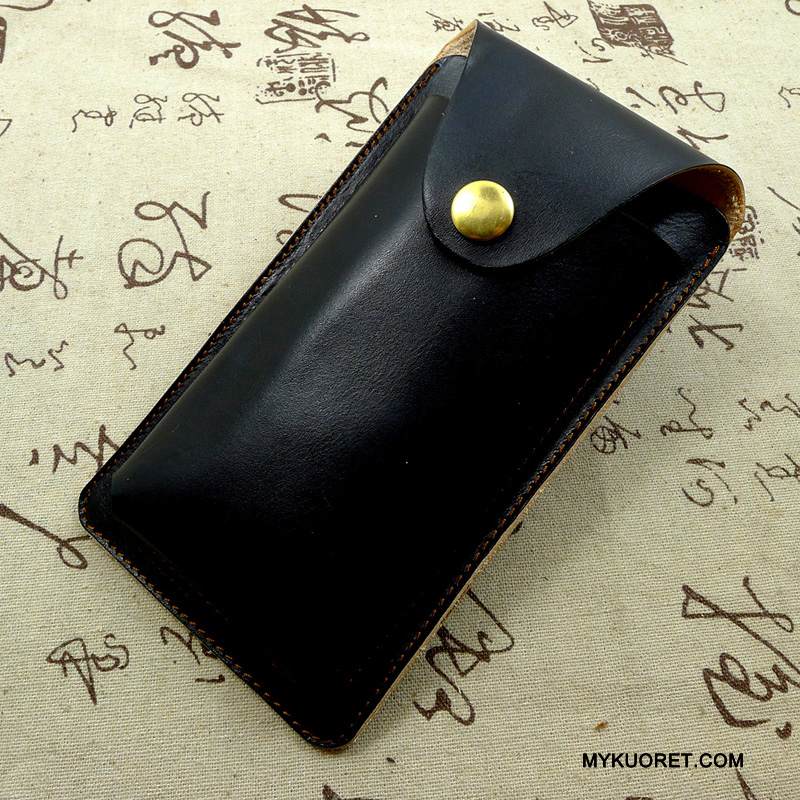 Kuori Samsung Galaxy A9 Laukut Musta, Kotelo Samsung Galaxy A9 Nahka