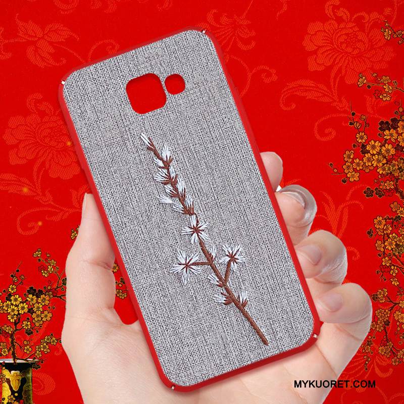 Kuori Samsung Galaxy A9 Laukut Puhelimen Kuoret Persoonallisuus, Kotelo Samsung Galaxy A9 Luova Harmaa Korkea