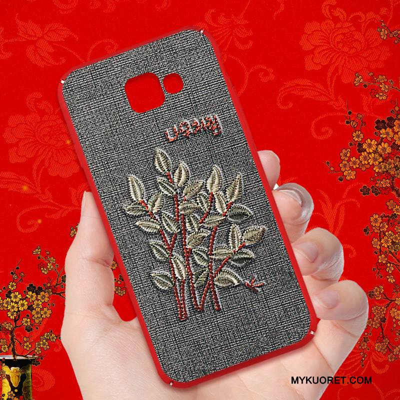 Kuori Samsung Galaxy A9 Laukut Puhelimen Kuoret Persoonallisuus, Kotelo Samsung Galaxy A9 Luova Harmaa Korkea