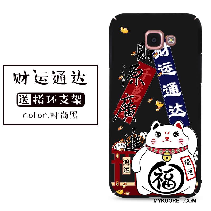 Kuori Samsung Galaxy A9 Laukut Punainen Puhelimen Kuoret, Kotelo Samsung Galaxy A9 Suojaus Kissa Keltainen