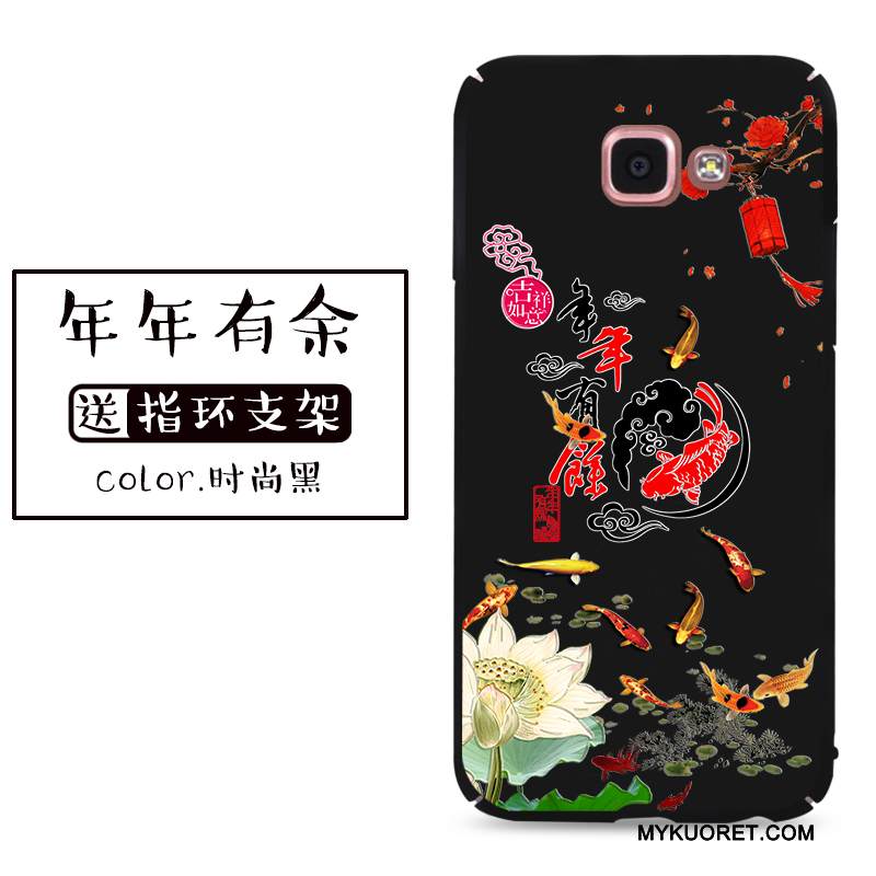 Kuori Samsung Galaxy A9 Laukut Punainen Puhelimen Kuoret, Kotelo Samsung Galaxy A9 Suojaus Kissa Keltainen