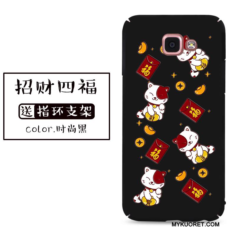 Kuori Samsung Galaxy A9 Laukut Punainen Puhelimen Kuoret, Kotelo Samsung Galaxy A9 Suojaus Kissa Keltainen