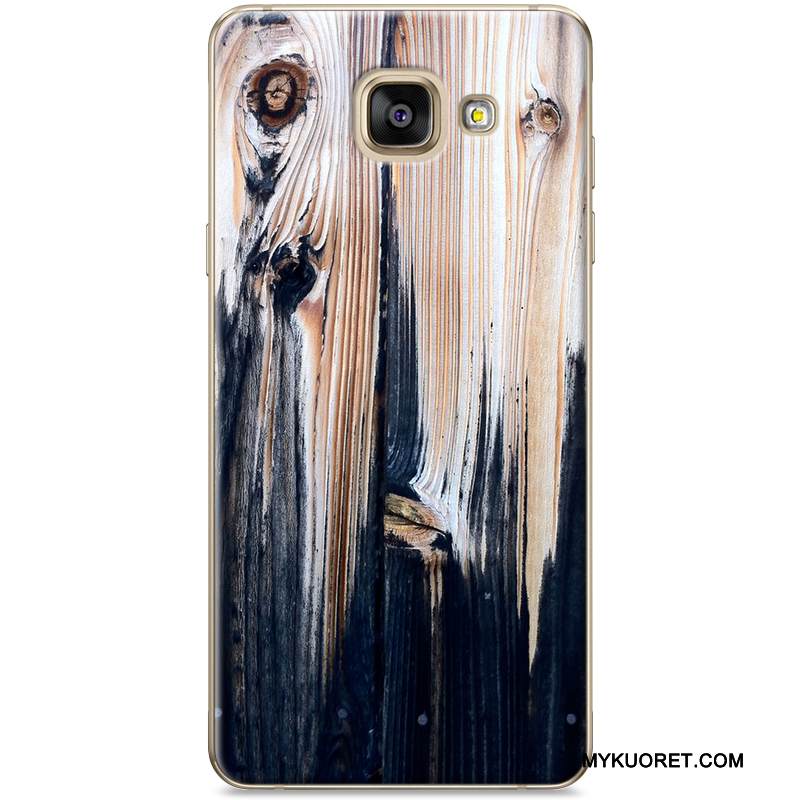 Kuori Samsung Galaxy A9 Maalaus Murtumaton Kova, Kotelo Samsung Galaxy A9 Suojaus Taide Harmaa