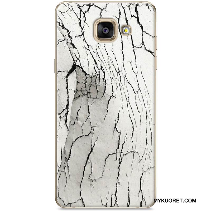 Kuori Samsung Galaxy A9 Maalaus Murtumaton Kova, Kotelo Samsung Galaxy A9 Suojaus Taide Harmaa