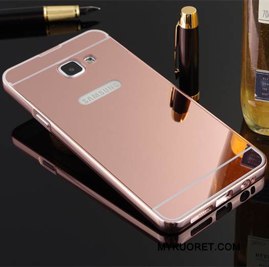 Kuori Samsung Galaxy A9 Metalli Puhelimen Kuoret Kehys, Kotelo Samsung Galaxy A9 Suojaus Kulta