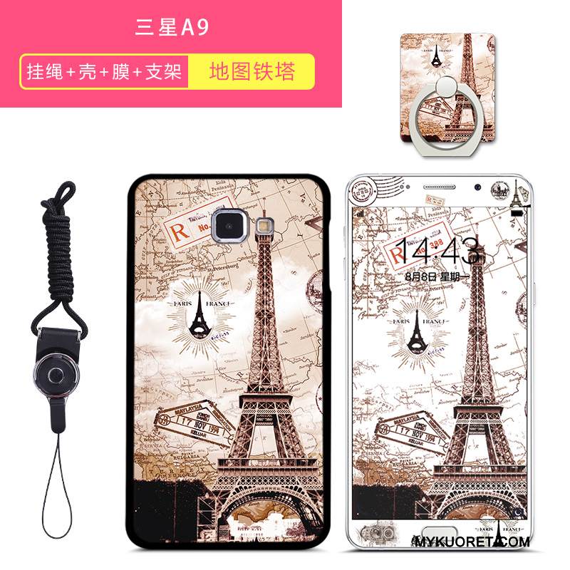 Kuori Samsung Galaxy A9 Monivärinen Murtumaton Puhelimen Kuoret, Kotelo Samsung Galaxy A9 Tuki Kalvo Karkaisu