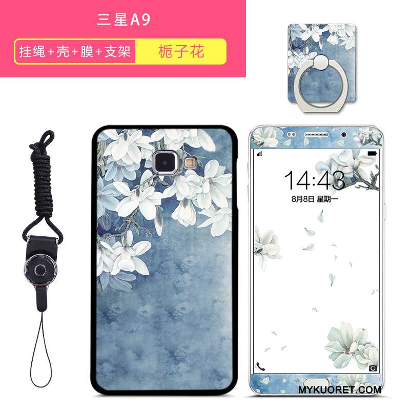 Kuori Samsung Galaxy A9 Monivärinen Murtumaton Puhelimen Kuoret, Kotelo Samsung Galaxy A9 Tuki Kalvo Karkaisu