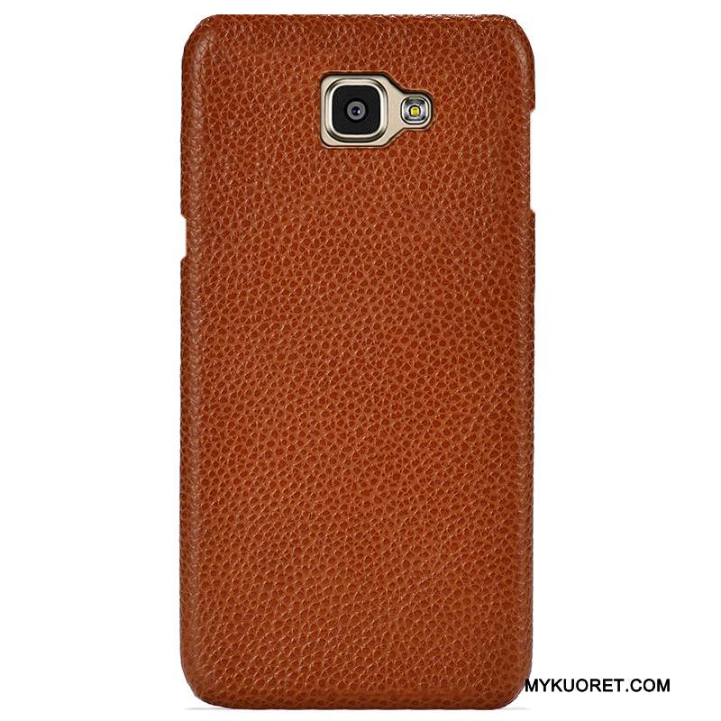 Kuori Samsung Galaxy A9 Nahka Korkea Murtumaton, Kotelo Samsung Galaxy A9 Suojaus Jauhe Puhelimen Kuoret