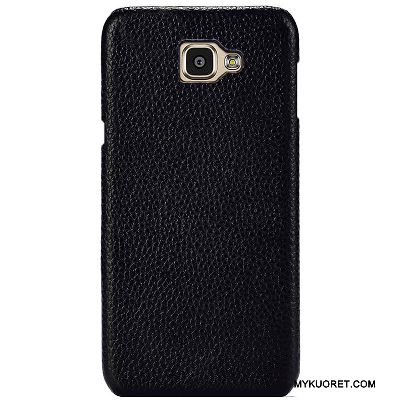 Kuori Samsung Galaxy A9 Nahka Korkea Murtumaton, Kotelo Samsung Galaxy A9 Suojaus Jauhe Puhelimen Kuoret