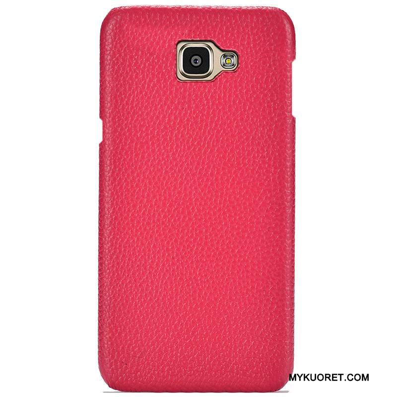 Kuori Samsung Galaxy A9 Nahka Korkea Murtumaton, Kotelo Samsung Galaxy A9 Suojaus Jauhe Puhelimen Kuoret