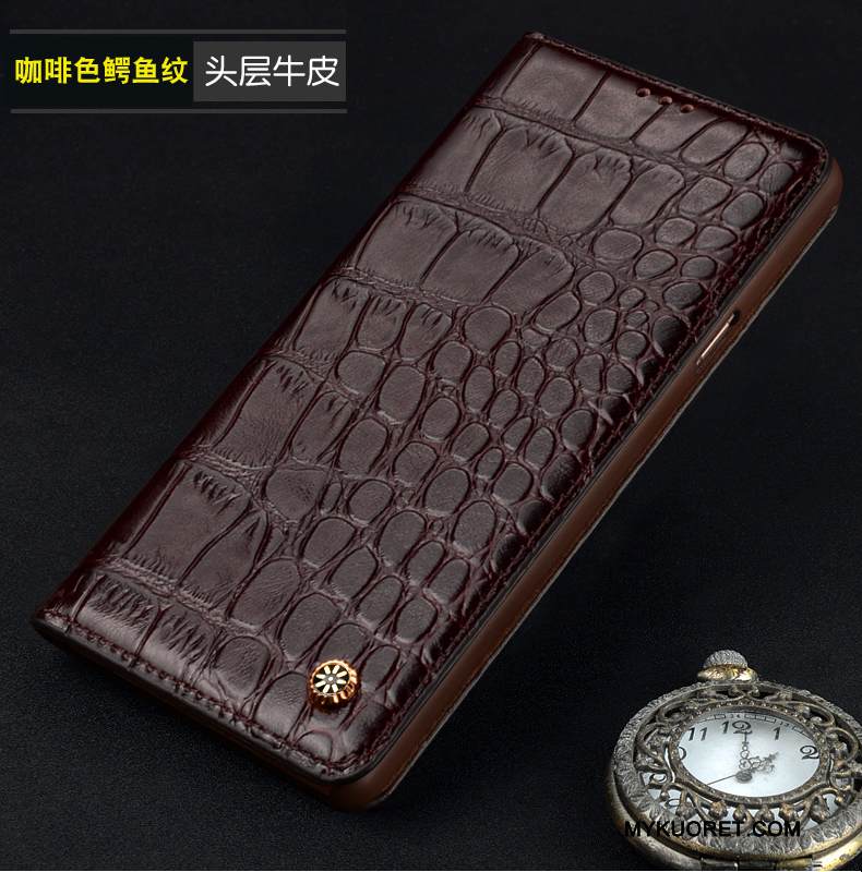 Kuori Samsung Galaxy A9 Nahka Puhelimen Kuoret Musta, Kotelo Samsung Galaxy A9 Suojaus