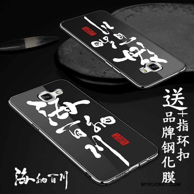 Kuori Samsung Galaxy A9 Pehmeä Neste Kiinalainen Tyyli Ohut, Kotelo Samsung Galaxy A9 Silikoni Musta Korkea