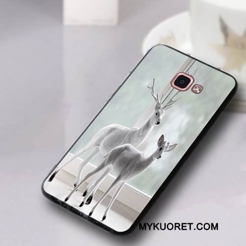 Kuori Samsung Galaxy A9 Pehmeä Neste Valkoinen Puhelimen Kuoret, Kotelo Samsung Galaxy A9 Suojaus Korkea Trendi