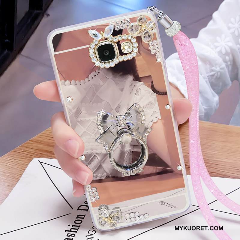 Kuori Samsung Galaxy A9 Silikoni Puhelimen Kuoret Kulta, Kotelo Samsung Galaxy A9 Laukut Ripustettavat Koristeet Persoonallisuus