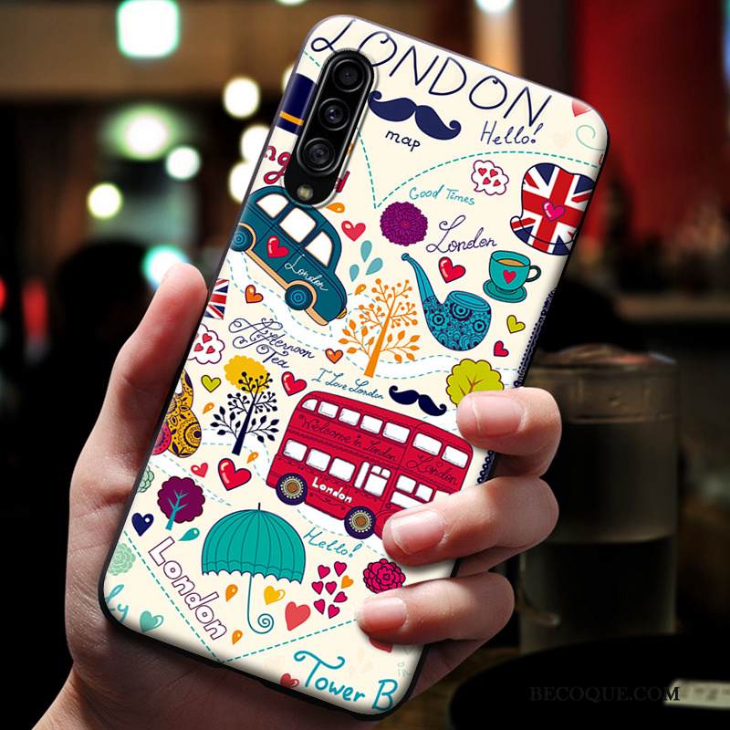 Kuori Samsung Galaxy A90 5g Kohokuviointi Murtumaton Sininen, Kotelo Samsung Galaxy A90 5g Suojaus Puhelimen Kuoret